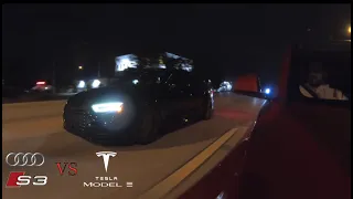 Audi S3 vs Tesla Model 3 Performance