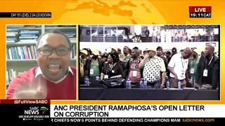 Reaction to President Ramaphosa's open letter to ANC: Mkhuseli Jack