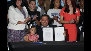 Gov Ron DeSantis Signs Transgender Athlete Bill into Law