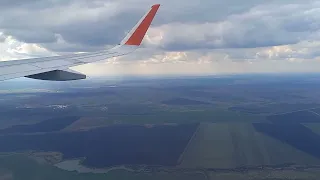 Посадка самолёта в аэропорту Пензы #plain #aircraft #landing #airport #airplane