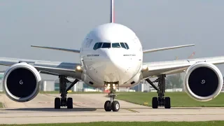 INSANE ENGINE SOUND!! Very Close Up Boeing 777 Engine Spool Up & Takeoff- GE90 Engine