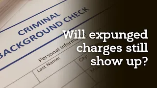 Do expunged charges show up on a background check?