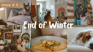 End of Winter RELAXING VLOG | 🫚Fresh Ginger Shot and Tea | 🥣Homemade Cauliflower Chickpeas Cream