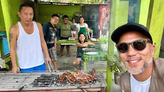 Had the best inihaw na baboy (grilled pork) with the family. #filipinofoodforward 🇵🇭🔪🤜🏽
