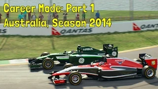 F1 2015 - Career Mode: Part 1 'Australia, Season 2014' (Full Race)