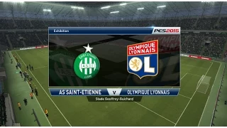 Saint-Etienne - Lyon [PES 2015] | Ligue 1 2014-2015 (15ème Journée) | CPU Vs. CPU