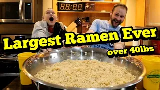 Largest Ramen Challenge Ever | ManVFood | Molly Schuyler