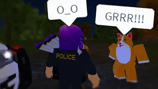 Crazy Dog Gets Rushed To The Hospital! He Tried To Attack The Cops! (Roblox)