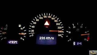 Mercedes E320 Top Speed 250 km/h acceleration