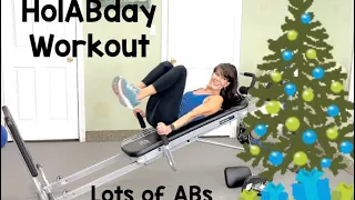 Total Gym HolABday workout with lots of Arms & ABs,  ABS ABS !!