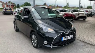 YN15ZDO TOYOTA YARIS VVT-I ICON BLACK 2015, TOYOTA BURROWS ROTHERHAM