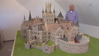 Wilhelm Peters aus Salzgitter baut Schlösser im Miniatur-Format nach