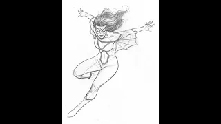 Frank Cho Drawing Demo - Spider-Woman