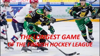 The longest game of the Finnish hockey league history Ilves-IFK 1-2