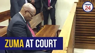 WATCH: Jacob Zuma arrives at court to support son Duduzane