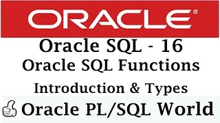 Oracle SQL Function Introduction | Oracle Tutorial for Beginners