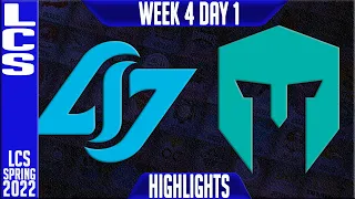 CLG vs IMT Highlights | LCS Spring 2022 W4D1 | Counter Logic Gaming vs Immortals Thieves