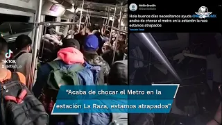 Así solicitó ayuda uno de los pasajeros atrapados por choque de trenes en la Línea 3 del Metro