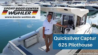 Quicksilver Captur 625 Pilothouse - Mercury F150 XL EFI - Sport-Boot-Center Wohler