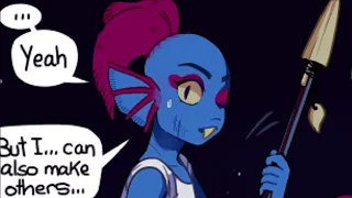How Papyrus and Undyne Become Friends! Part 1! Undertale Comic Dub!