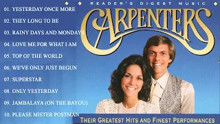 The Carpenters Top Hits Popular Songs Top 10 Song Collection