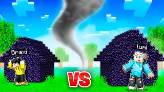 RIESEN TORNADO vs OBSIDIAN HAUS in Minecraft!
