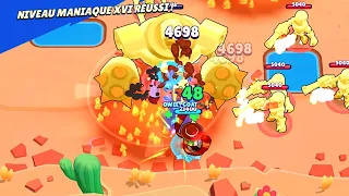 MANIAQUE 16 avec EDGAR POUVOIR 11 CHEATÉ en COMBAT de BOSS BRAWL STARS