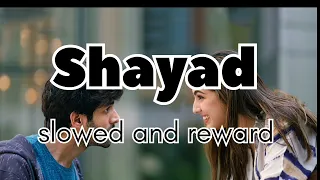 Shayad lofi song slowed and reward/ love aaj kal / arjit Singh and Pritam Chakraborty #bollywood