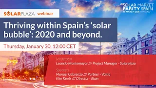 Thriving within Spain's solar bubble: 2020 and beyond