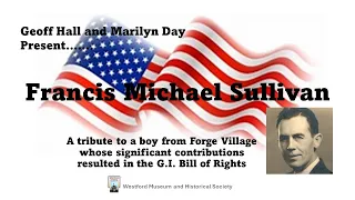 Westford Profiles - Francis Michael Sullivan and the G.I. Bill of Rights