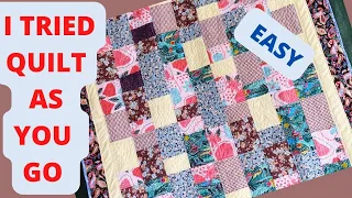 QUILT AS YOU GO-- EASY AS 1-2-3 VERY BEGINNER FRIENDLY #quilting #quiltblocks