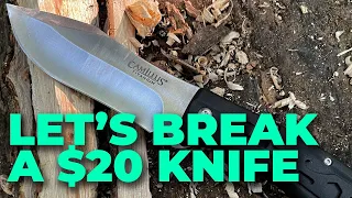 Testing A $20 Walmart Knife | Camillus Inject Fixed Blade