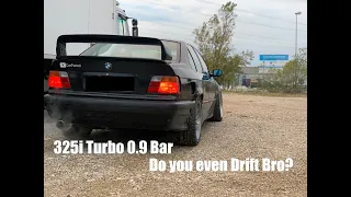 325i e36 Turbo : On augmente la pression, mes ailes arrières n'assument pas! (0,9 bar)