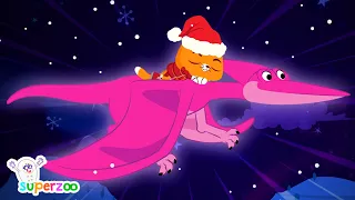 NEW! 🎅🦖 How cool is that! Catty takes a dinosaur ride | Merry Christmas! | Superzoo