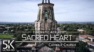 【5K】🇵🇾 Sacred Heart of Jesus Church from Above 🔥 Ypacarai PARAGUAY 2022 🔥 Cinematic Wolf Aerial Film