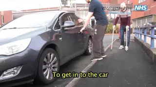 Getting in and out of the car after a hip replacement