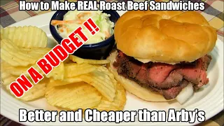 Roast Beef Sandwiches CHEAPER & BETTER than Arby's - Delicious Struggle Sandwiches