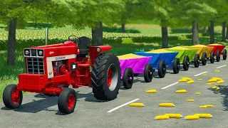 HARVEST AND TRANSPORT CORN WITH CASE TRACTOR AND JCB TELEHANDLERS - Farming Simulator 22