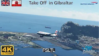 FS 2020  - A Passenger Life - Take Off  in Gibraltar - A320 British Airways