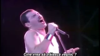Queen - Who Wants To Live Forever - traducere romana  (Live At Wembley 86)