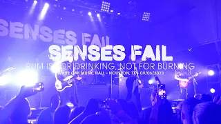 Senses Fail - Rum is for Drinking, Not for Burning (Live at White Oak Music Hall, Houston, TX)