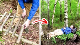 ¡GUÍA DE SUPERVIVENCIA para el mejor acampar! || Ideas para el bosque, hacer camas y limpiar el agua