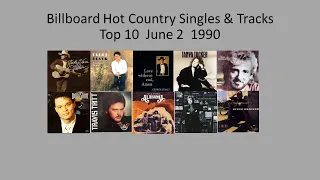 Billboard Hot Country, Top 10 Jun. 2,  1990