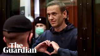 Russian opposition leader Alexei Navalny jailed for two years and eight months