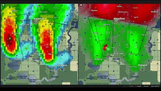 TWISTED ROBLOX - Radar timelapse with reflectivity AND velocity!