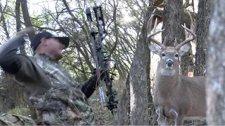 Bowhunting Kansas Public Land (Part 1)- 2 BIG BUCKS OFF OF THE GROUND