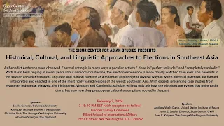 Historical, Cultural, and Linguistic Approaches to Elections in Southeast Asia