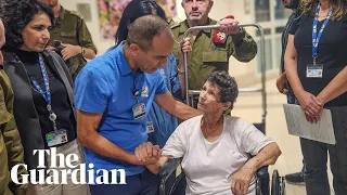 Tel Aviv: women released by Hamas hold press conference – watch live