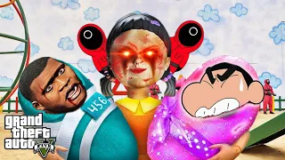 Shinchan Adopted By SQUID GAME DOLL In GTA 5