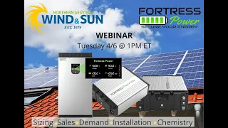 Northern Arizona Wind & Sun + Fortress Power Webinar Training